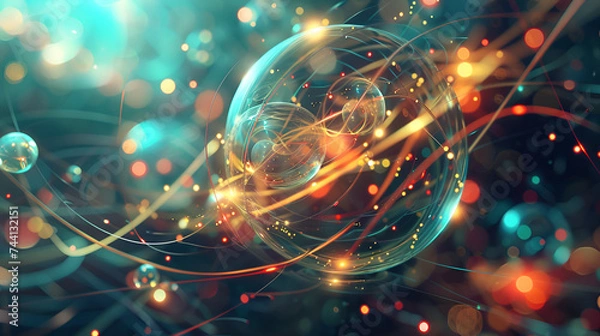 Obraz abstract technology background