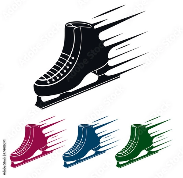 Fototapeta Ice Skate Icon, Vector Illustration