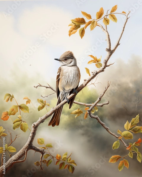 Obraz Ash-throated Flycatcher