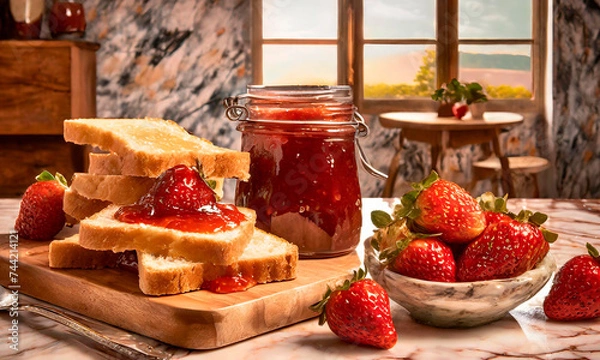 Obraz Strawberry Jam #01 - 202402