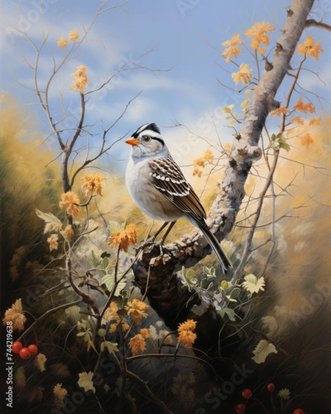 Obraz White-crowned Sparrow