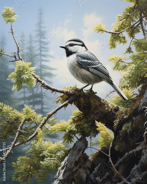 Obraz Mountain Chickadee