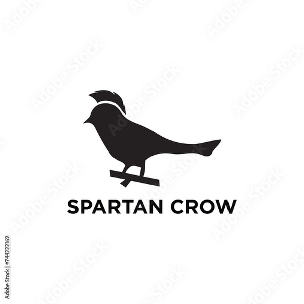 Fototapeta Bird Spartan Crow Logo