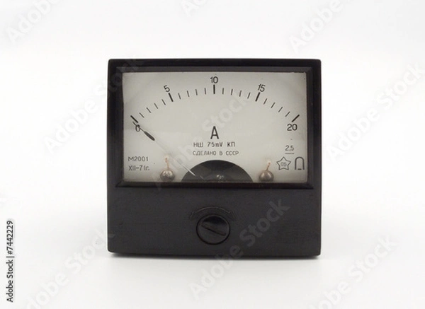 Obraz Old ammeter