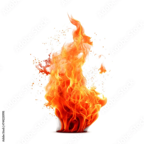 Obraz bright flame isolated. background design element. 