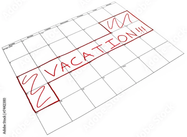Obraz Scheduled Vacation