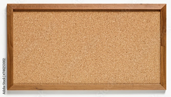 Obraz blank corkboard/bulletin board with a wooden frame