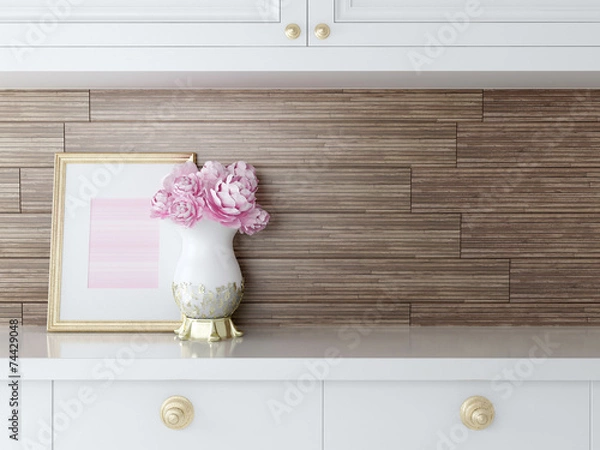 Obraz White kitchen design.