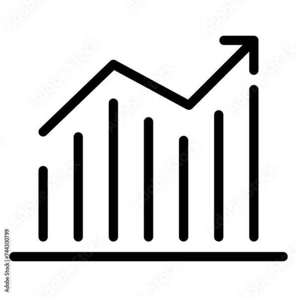 Fototapeta increase icon, growing icon