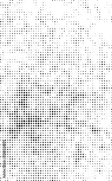 Fototapeta black and white background with gradient bitmap dot pattern, a black and white dotted background with small dots, Vintage halftone dot pattern background, a black and white halftone gradient texture, 