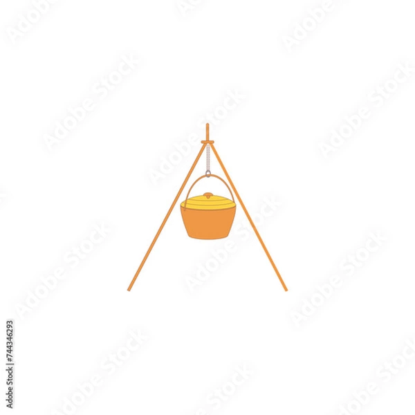 Fototapeta vector element scout equipment set set