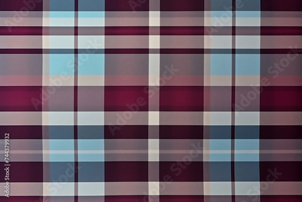 Fototapeta Colorful  Grid Pattern Fabric Texture Background Image