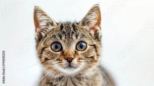 Obraz surprised cat looking at the camera