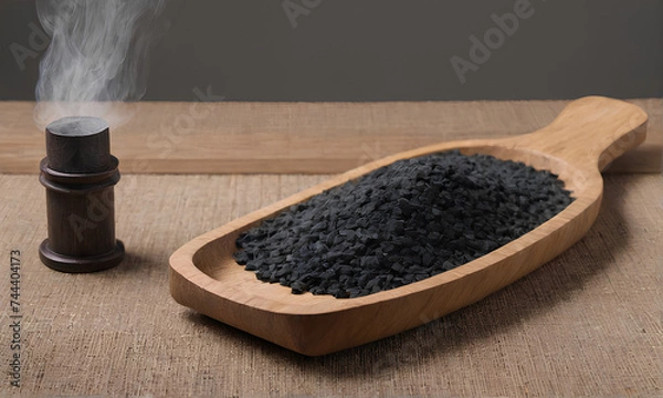 Fototapeta Binchotan charcoal
