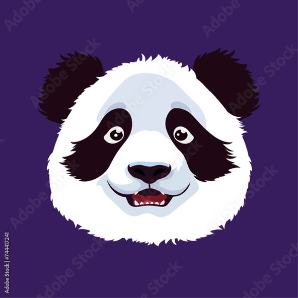Obraz Panda. Vector illustration in a flat style