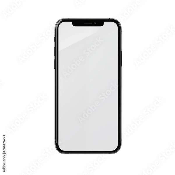 Obraz Mobile template isolated on transparent background