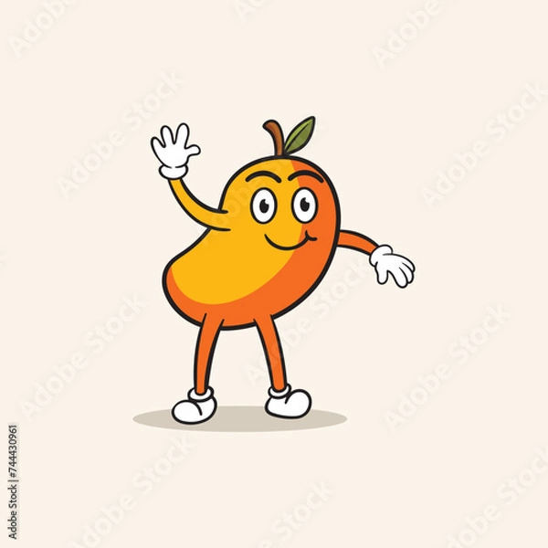 Fototapeta Mango vector cartoon character