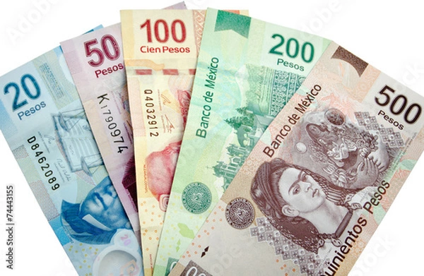 Obraz Mexican Pesos isolated