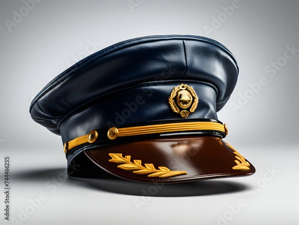 Fototapeta Navy Captain Hat. Navy Cap