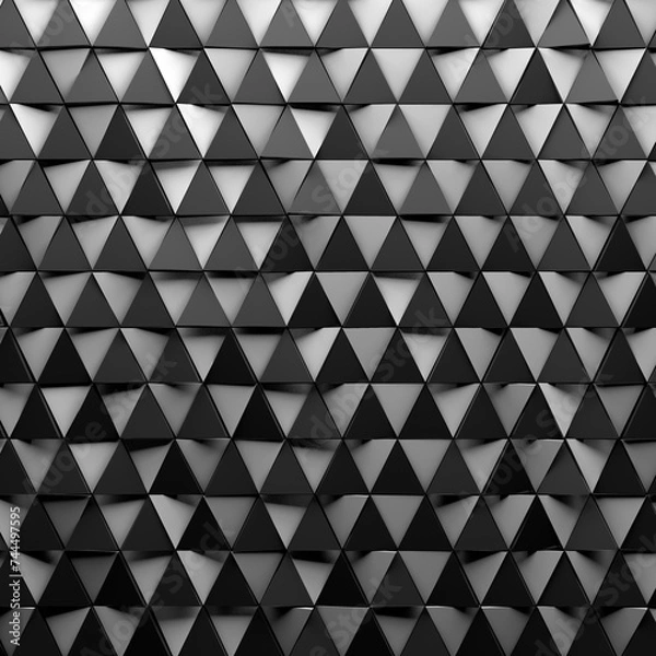 Obraz CGI 3d rendering triangular abstract wallpaper background	
