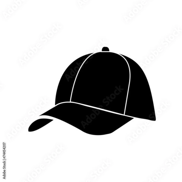 Fototapeta Baseball Cap in Flat Style