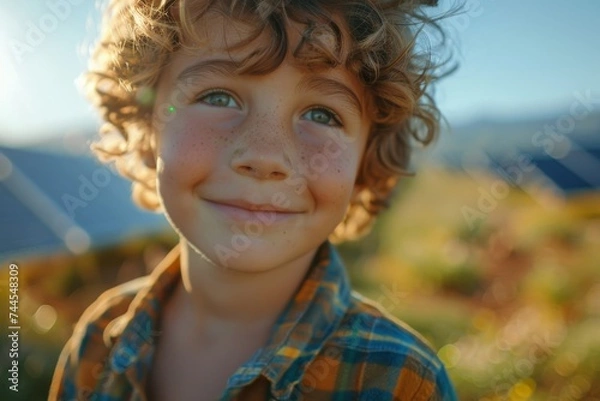 Fototapeta Close Up of Smiling Child