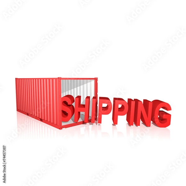 Obraz StorageContainer_SHIPPING_Red_Nodoor