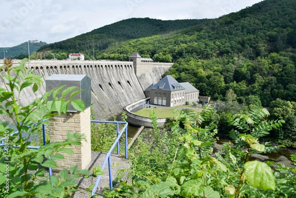 Obraz Die Edertalsperre in Nordhessen in Deutschland