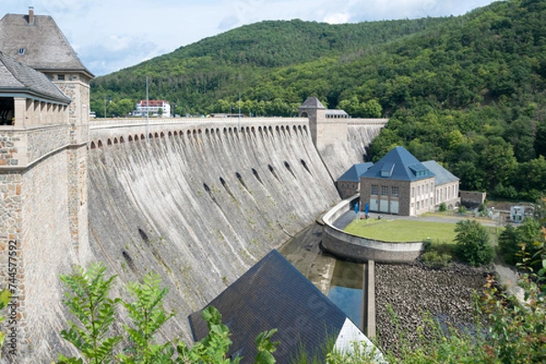 Obraz Die Edertalsperre in Nordhessen in Deutschland