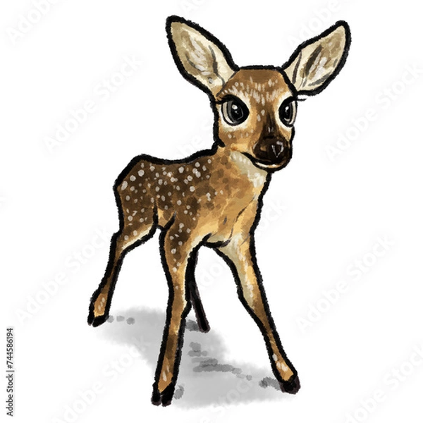 Obraz deer isolated on white