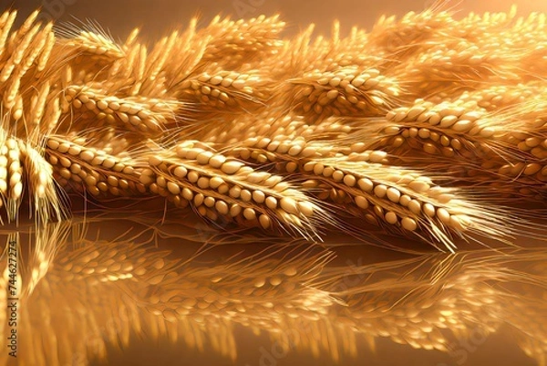 Obraz golden christmas background