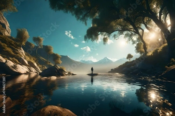 Obraz sunset over the sea