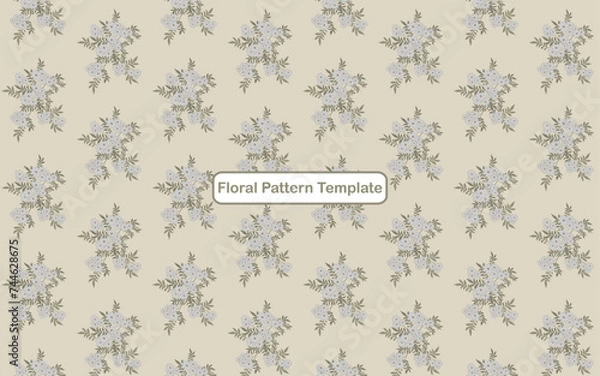 Obraz Luxury floral pattern template design. 