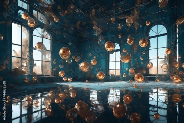 Obraz christmas tree in the window