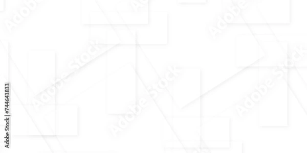 Fototapeta abstract background with lines. Abstract minimal geometric white light background design. white light grey seamless business technology concept geometric shapes.