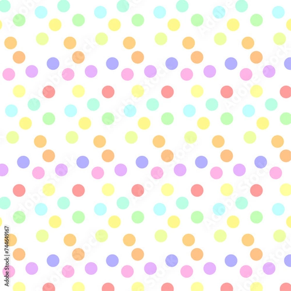 Obraz カラフルドット模様