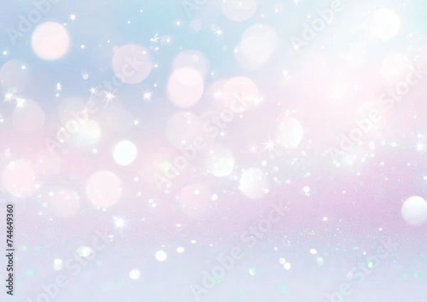 Fototapeta 水色と紫のキラキラの背景