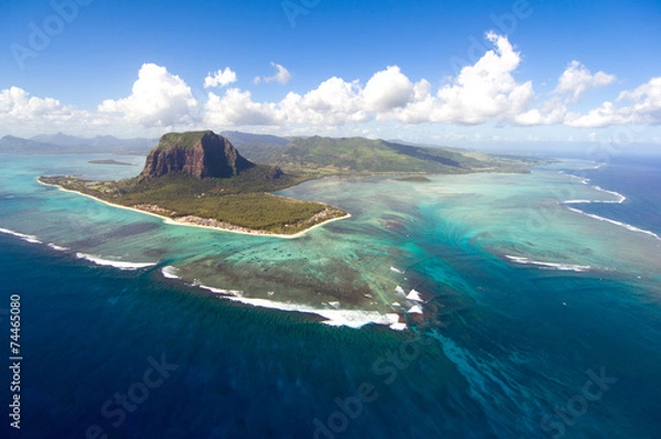 Fototapeta Aerial Mauritius