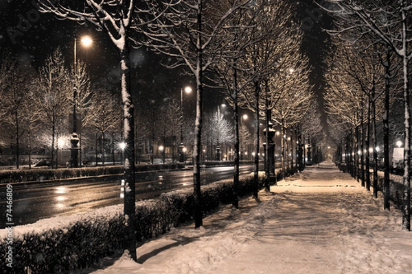 Fototapeta winter townscape