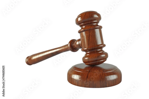 Fototapeta Gavel isolated isolated on transparent background