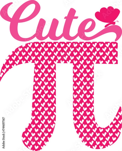 Obraz Cute pi T-shirt, Happy Pi Day, 3.14159 Shirt, Teacher Pi Day, March 14 shirt, I Love Math, Math T-shirt, Funny Pi Day, Cut File For Cricut And Silhouette