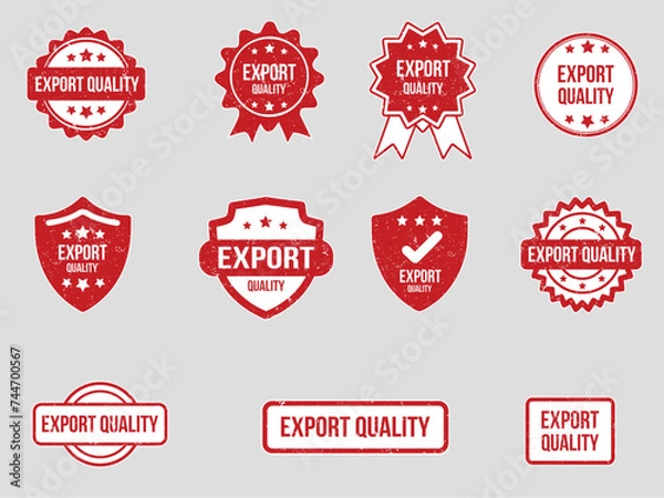 Obraz Export quality label stamp badge banner