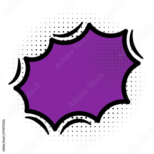 Obraz Blank Boom Comic Speech Bubble 