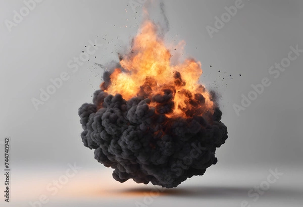 Obraz fire burning in the air