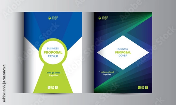 Obraz Corporate Business Proposal Cover Design Template
