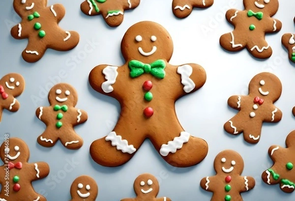 Fototapeta Gingerbread cookies.