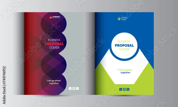 Obraz Corporate Business Proposal Cover Design Template