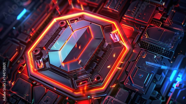 Fototapeta cybersecurit shield