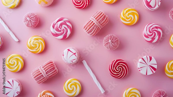 Fototapeta candy pattern