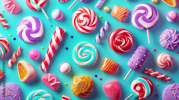 Fototapeta candy pattern